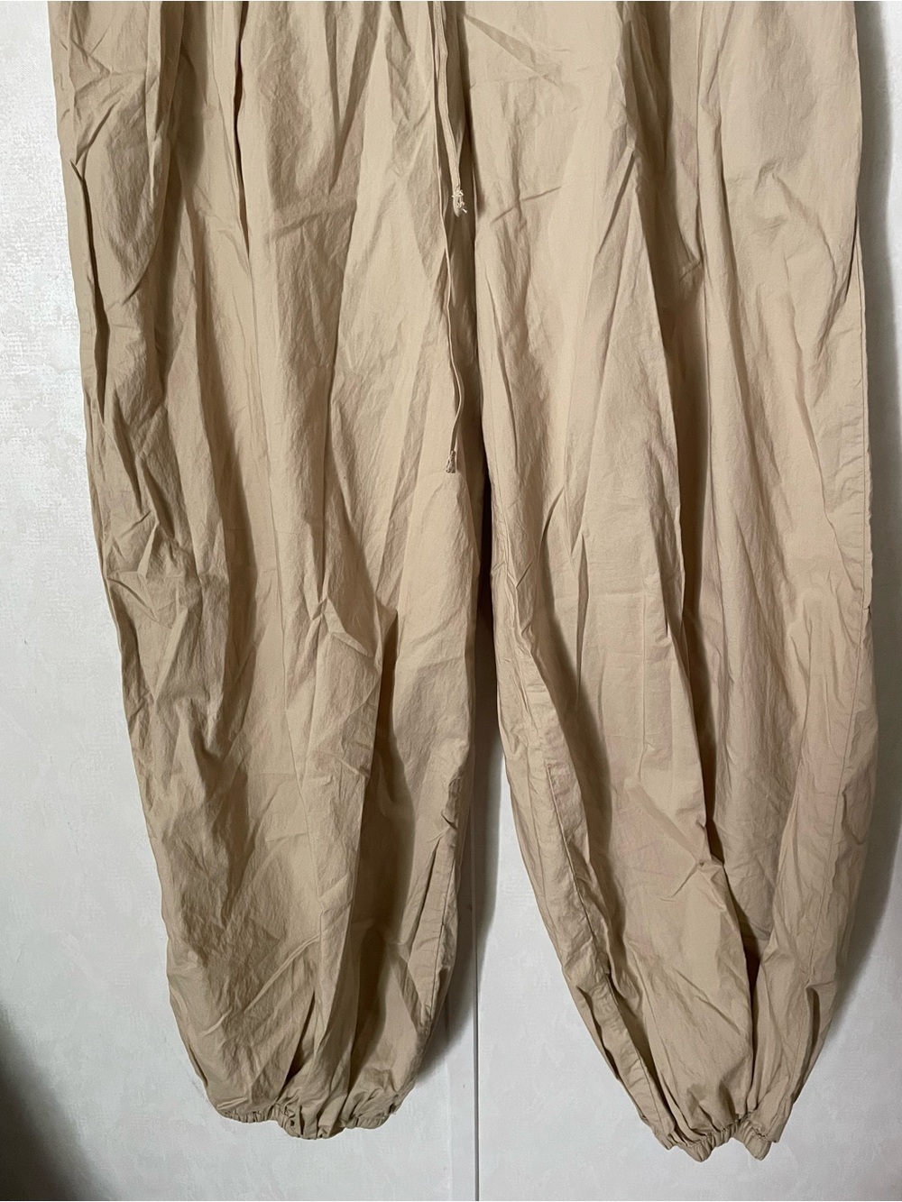 aerie Beige Drawstring Joggers